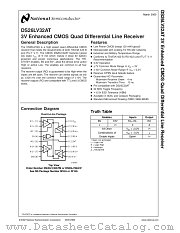 DS26LV32ATM datasheet pdf National Semiconductor