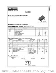 FJV992FMTF datasheet pdf Fairchild Semiconductor