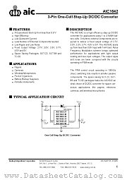 AIC1642 datasheet pdf Analog Integrations Corporation