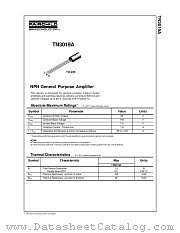 TN3019A_NL datasheet pdf Fairchild Semiconductor