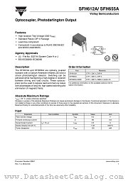 SFH655A-X009 datasheet pdf Vishay