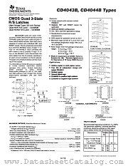 CD4043BPW datasheet pdf Texas Instruments
