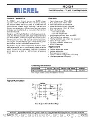 MIC5254 datasheet pdf Micrel Semiconductor