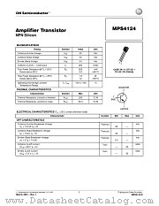 MPS4124 datasheet pdf ON Semiconductor