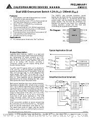 CM3511-04SN datasheet pdf California Micro Devices Corp