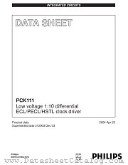 PCK111BS datasheet pdf Philips