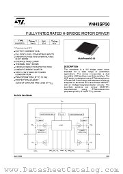 VNH3 datasheet pdf ST Microelectronics