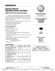 MBRS260T3 datasheet pdf ON Semiconductor