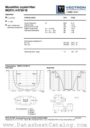 MQF21.4-0750/18 datasheet pdf Vectron