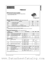FMBS5551 datasheet pdf Fairchild Semiconductor