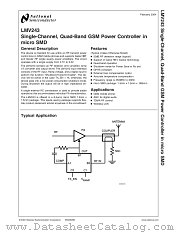 LMV243 MDA datasheet pdf National Semiconductor
