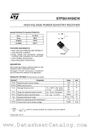 STPS61H100C datasheet pdf ST Microelectronics