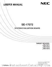 SE-17072 datasheet pdf NEC