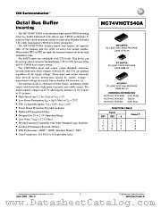 MC74VHCT540A datasheet pdf ON Semiconductor