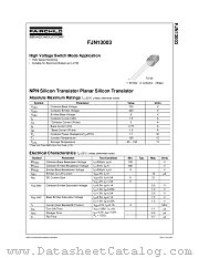 FJN13003BU datasheet pdf Fairchild Semiconductor