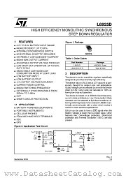 L6925D013TR datasheet pdf ST Microelectronics