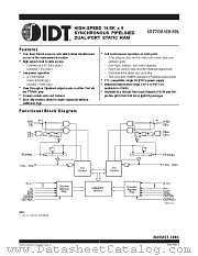 IDT709169L6PF datasheet pdf IDT
