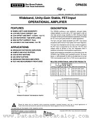OPA656N/3K datasheet pdf Texas Instruments