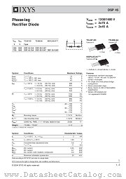 DSP45-12A datasheet pdf IXYS