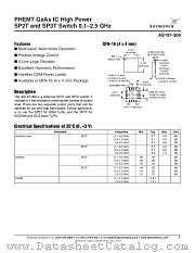 AS197-306 datasheet pdf Skyworks Solutions