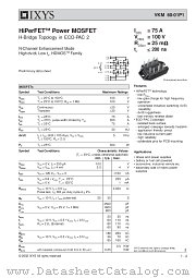 VKM60-01P1 datasheet pdf IXYS