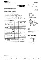TPC8112 datasheet pdf TOSHIBA