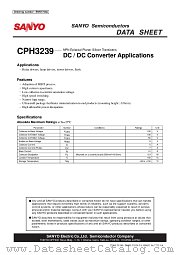 CPH3239 datasheet pdf SANYO