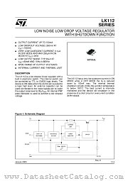 LK112XX25 datasheet pdf ST Microelectronics