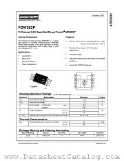 FDW252P_NL datasheet pdf Fairchild Semiconductor