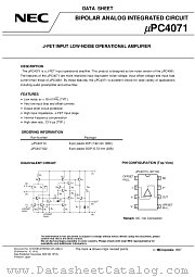 UPC4071G2-T1 datasheet pdf NEC