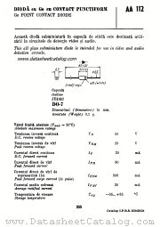 AA112 datasheet pdf IPRS Baneasa