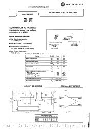 MC1510G datasheet pdf Motorola