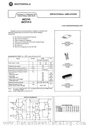MC1741CF datasheet pdf Motorola
