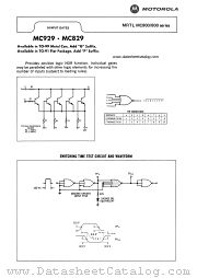 MC929F datasheet pdf Motorola