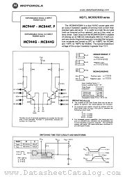 MC844F datasheet pdf Motorola
