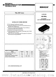 MHW4524F datasheet pdf Motorola