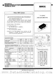 MHW591 datasheet pdf Motorola
