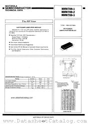 MHW709-3 datasheet pdf Motorola