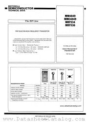 MRF534 datasheet pdf Motorola