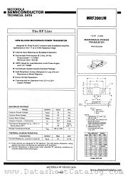 MRF2001M datasheet pdf Motorola