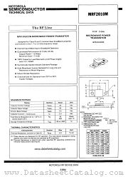 MRF2010M datasheet pdf Motorola