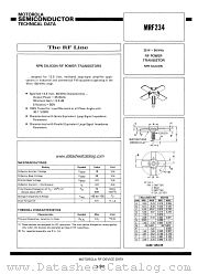 MRF234 datasheet pdf Motorola