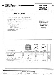 MRF581 datasheet pdf Motorola