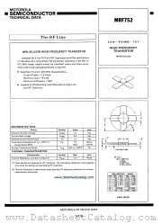 MRF752 datasheet pdf Motorola