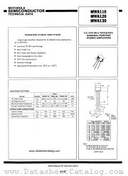 MWA120 datasheet pdf Motorola
