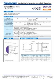 100SXV15M datasheet pdf Panasonic