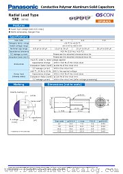 100SXE15MX datasheet pdf Panasonic