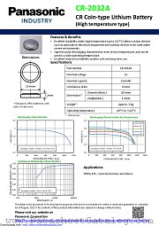 CR-2032A datasheet pdf Panasonic