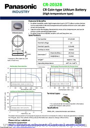 CR-2032B datasheet pdf Panasonic