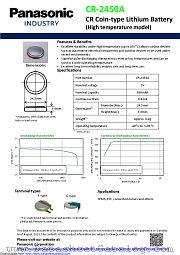 CR-2450A datasheet pdf Panasonic